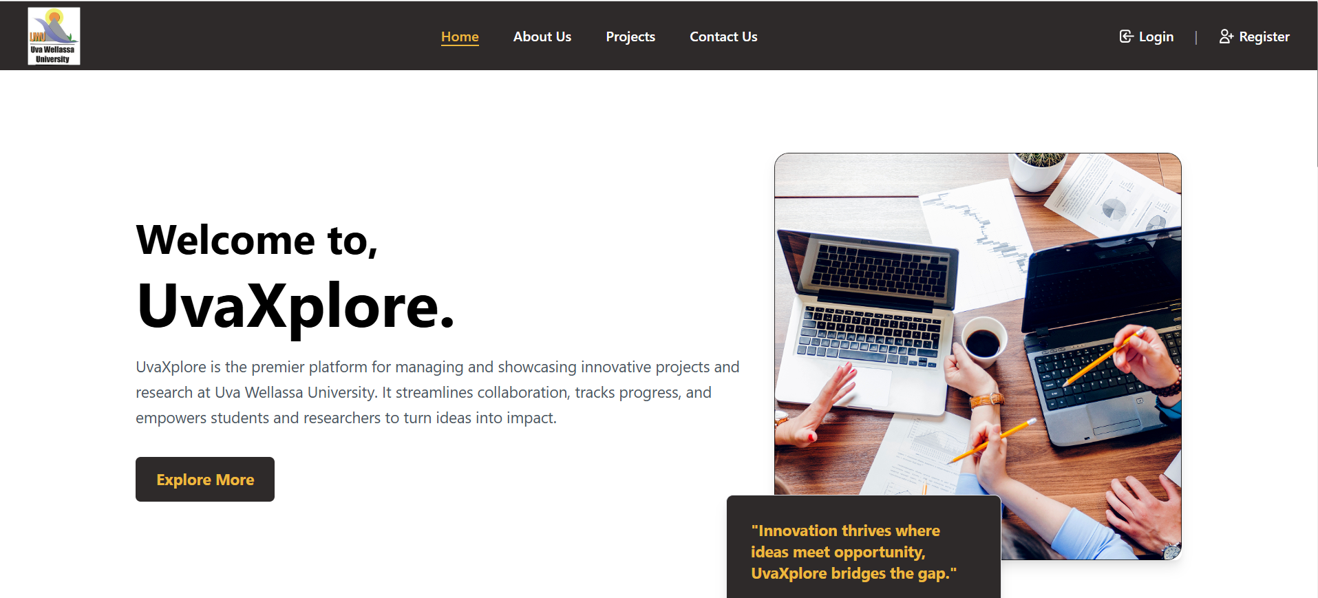 Uva Explorer - Research Repository Platform